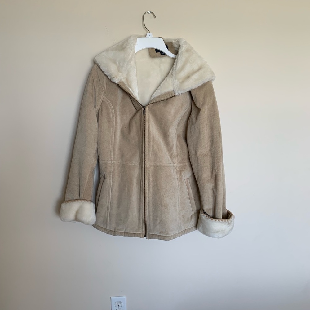 SONIMA FUR LINED SUEDE JACKET
